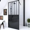 Paroi de douche à l'italienne Galedo Black Indus transparent 100cm* Paroi De Douche