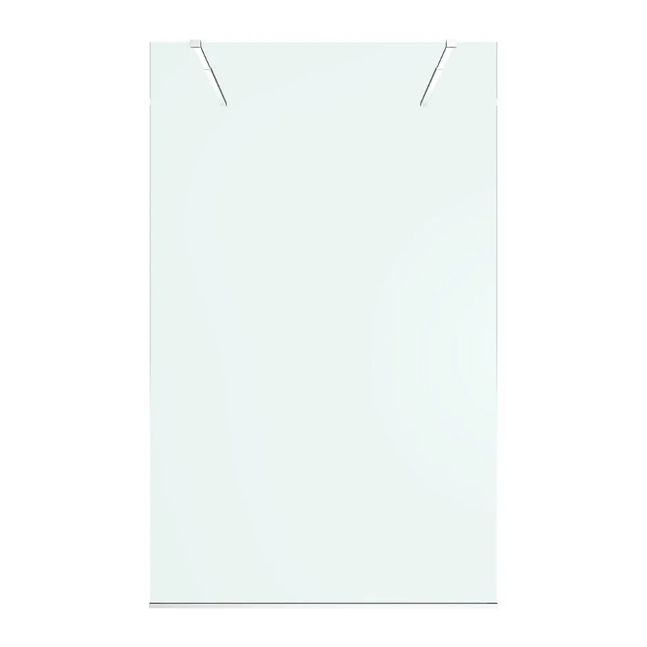 Paroi de douche à l'italienne centrale l.140 x 195 cm, profilés alu finition chrome, GoodHome Ledava* Paroi De Douche