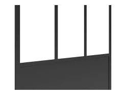 Vente-unique Paroi de douche à l'italienne style atelier - Noir mat - 100 x 200 cm - URBANIK* Paroi De Douche
