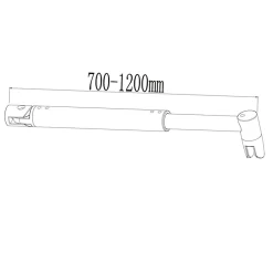 AICA Sanitaire Paroi de douche à l'italienne 2 côtés ouvrants - Verre 8mm anticalcaire - 2 barres de fixation 70-120 cm - 148x200 cm