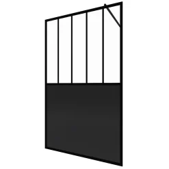 Paroi de douche à l'italienne Galedo Black Indus transparent 120cm* Paroi De Douche
