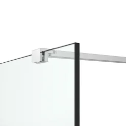 Paroi de douche à l'italienne fixe l.70 x H.195 cm, verre transparent, profilés alu chrome, GoodHome Ledava* Paroi De Douche