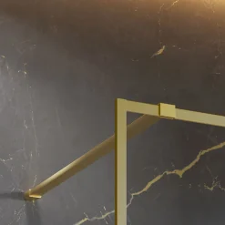 Paroi de douche à l'italienne transparente, profilé doré 100 cm, Schulte Impériale Contoura* Paroi De Douche