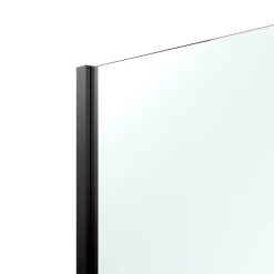 Paroi de douche à l'italienne fixe l.100 x H.195 cm, verre transparent, profilés alu noir, GoodHome Ledava* Paroi De Douche