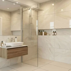 Paroi de douche à l'italienne Cooke & Lewis Zilia transparent 80 cm* Paroi De Douche