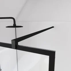 Paroi de douche à l'italienne Galedo Black Indus transparent 140cm* Paroi De Douche