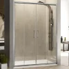 Kassandra Paroi de douche 2 verres fixes + 2 portes coulissantes BELLA 180 cm Paroi laterale : 67 - 69 cm