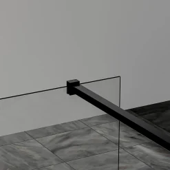Paroi de douche a l italienne 70x200 cm Verre trempe 8 mm Profile mural et barre de stabilisation 90 cm recoupable Aluminium* Paroi De Douche