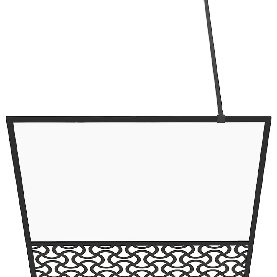 Vidaxl Paroi de douche avec verre ESG transparent 100x195 cm Noir