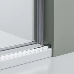 Bernstein Paroi de douche 120cmx195cm(LxH) profil chrome en verre ESG 6mm, Cabine de douche porte coulissante - NT806* Porte De Douche