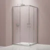 Bernstein Paroi de douche d'angle,porte coulissante, en verre véritable NANO EX506 90x120x195cm - sans receveur* Porte De Douche