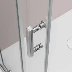 Bernstein Paroi de douche d'angle,porte coulissante, en verre véritable NANO EX506 90x120x195cm - sans receveur* Porte De Douche