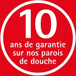 Paroi de douche fixe à l'italienne l.120xH.190cm, Walk In, verre transparent anticalcaire 6mm, décor Brouillard, Schulte NewStyle