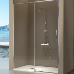 Kassandra Paroi de douche fixe + porte coulissante DELTA 120-122.6 cm* Porte De Douche