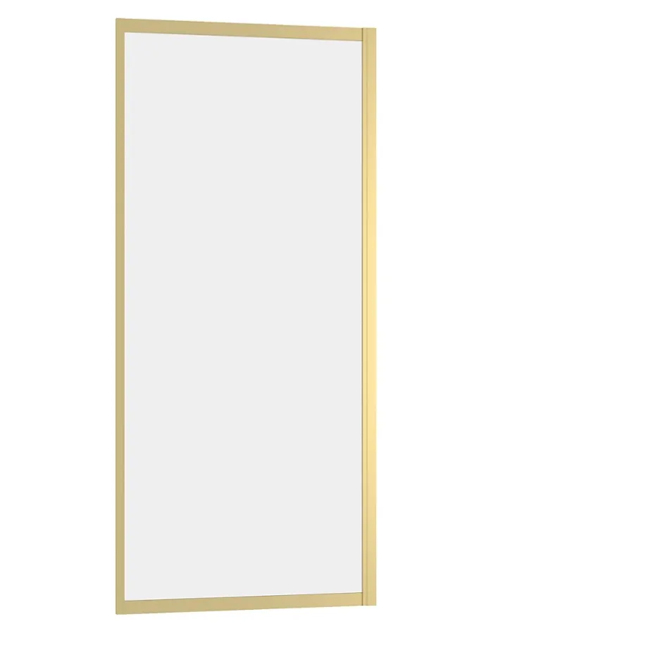 Galedo Paroi de douche fixe 80 x 200 cm, doré brossé, Factory* Paroi De Douche