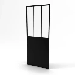 Paroi de douche fixe noir Galedo Fabrik transparent 80cm* Paroi De Douche