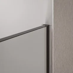Paroi de douche italienne 90x220cm, verre NANO 10mm, profilé mural inox chrome, sans profilé sol - EX102-2