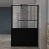 paroi de douche 120x200cm,avec une barre de fixation carrée 140cm,8mm verre anticalcaire,Conception et intimité