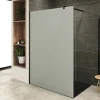 Paroi douche Italienne ROMA-BLACK 130 x 200 cm verre 10 mm opaque, noir, Saniverre* Paroi De Douche