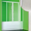 Forte Paroi Pare-Baignoire 220 CM en acrylique mod. Plutone 2 avec ouverture centrale