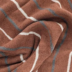 Linnea Parure de bain 5 pièces BOLD éponge en 100% marron Terracotta