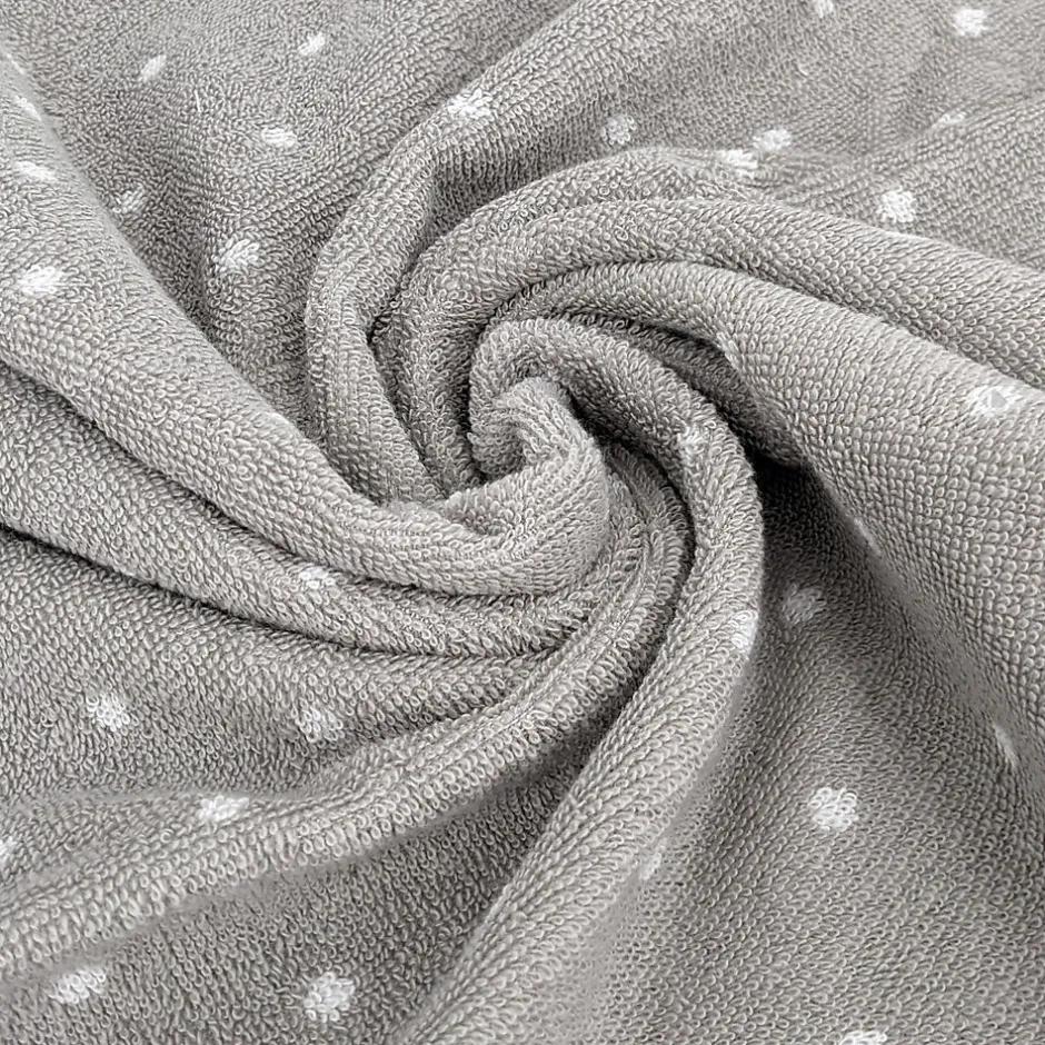 Linnea Parure de bain 7 pièces collection EFFICIENT DOTS gris lunar
