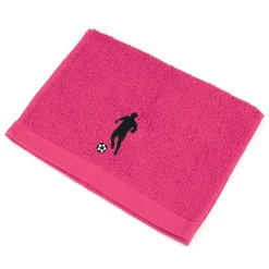 Linnea Parure de bain 8 pièces coton 550g/m2 PURE FOOTBALL Rose Fuchsia* Serviette De Bain