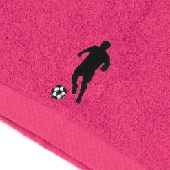 Linnea Parure de bain 8 pièces coton 550g/m2 PURE FOOTBALL Rose Fuchsia* Serviette De Bain