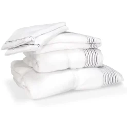 Linnea Parure de bain 6 pièces JULIET Blanc 520g/m2