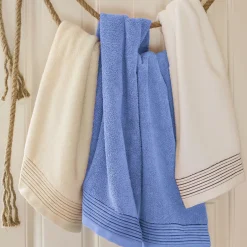 Linnea Parure de bain 6 pièces JULIET Bleu Ciel 520g/m2
