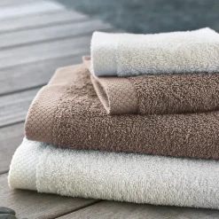 Linnea Parure de bain 6 pièces PURE Taupe 550g/m2
