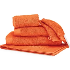 Linnea Parure de bain 6 pièces PURE Orange Butane 550g/m2* Serviette De Bain