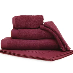 Linnea Parure de bain 6 pièces PURE Bordeaux 550g/m2* Serviette De Bain