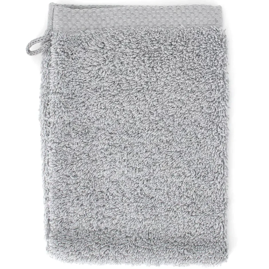 Linnea Parure de bain 6 pièces PURE SQUARES Argent 550g/m2