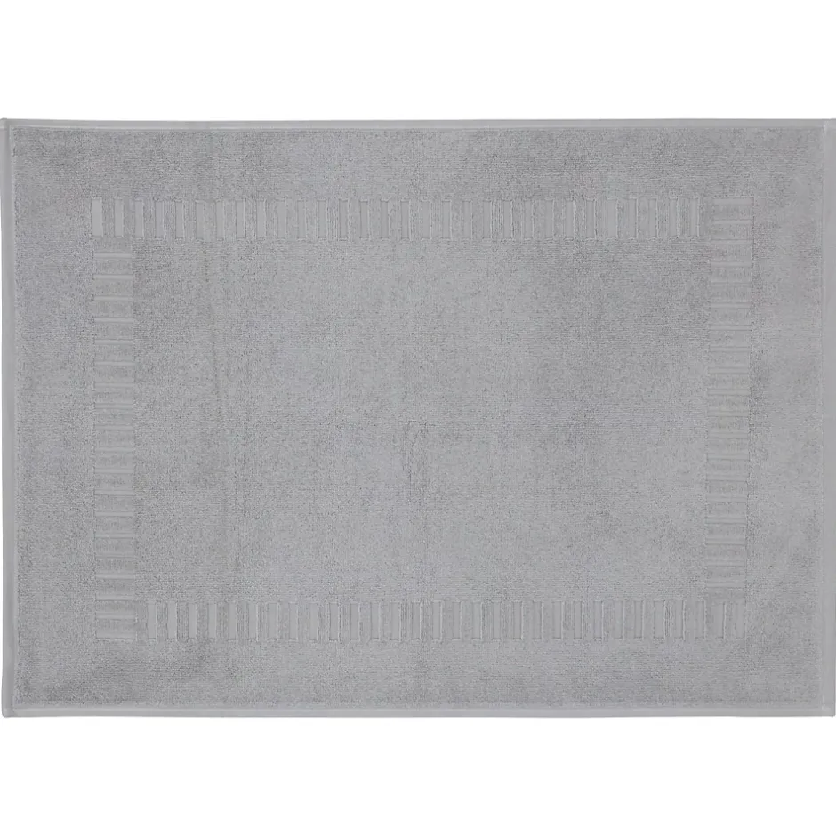 Linnea Parure de bain 6 pièces PURE SQUARES Argent 550g/m2