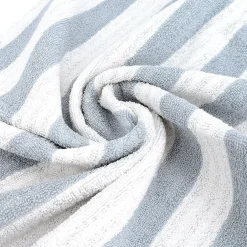 Linnea Parure de bain coton collection EFFICIENCE STRIPES 7 pièces bleu capri