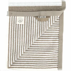Linnea Parure de bain coton EFFICIENCE STRIPES 7 pièces marron roble* Serviette De Bain
