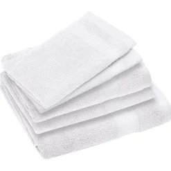 Linnea Parure de bain coton 550g/m2 collection NAÏA par lot de 5 Blanc* Serviette De Bain