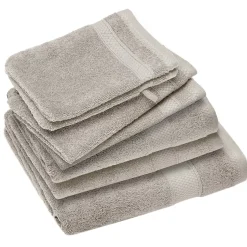 Linnea Parure de bain coton 550g/m2 NAÏA par lot de 7 beige Lin* Serviette De Bain