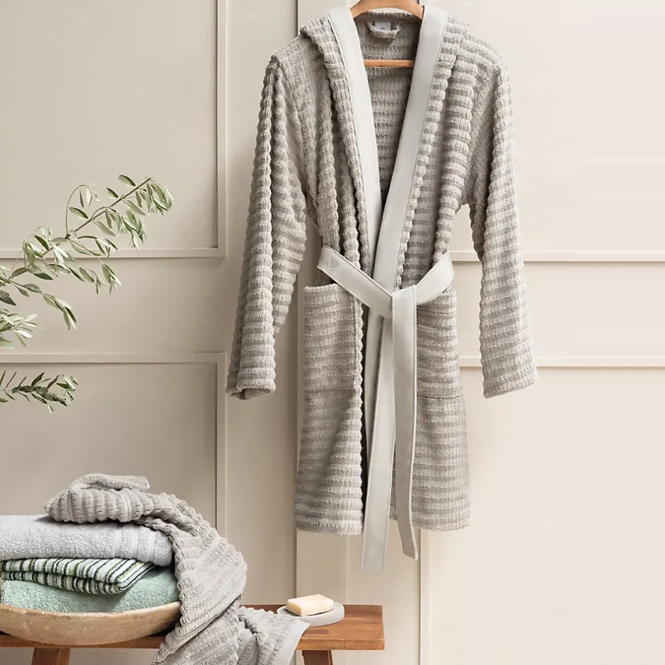 Linnea Parure de bain en fils retors pur coton collection SWELL 7 pièces beige