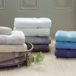 Linnea Parure de bain LUXOR 6 pièces marron* Serviette De Bain