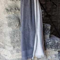 Linnea Parure de bain TETHYS 5 pièces micro-coton gris Brume