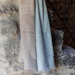 Linnea Parure de bain TETHYS 5 pièces micro-coton vert Lichen