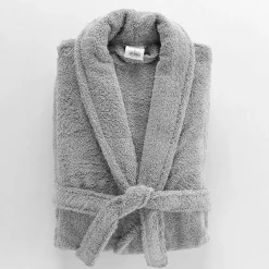 Eden Peignoir Col Chale Tendresse gris perle