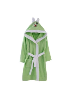 M'Deco Peignoir Eponge Enfant Vert - 1/2 ans* Serviette De Toilette