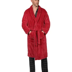 Sensei Maison Peignoir polaire mixte chaud & doux Cardinal M KOMO