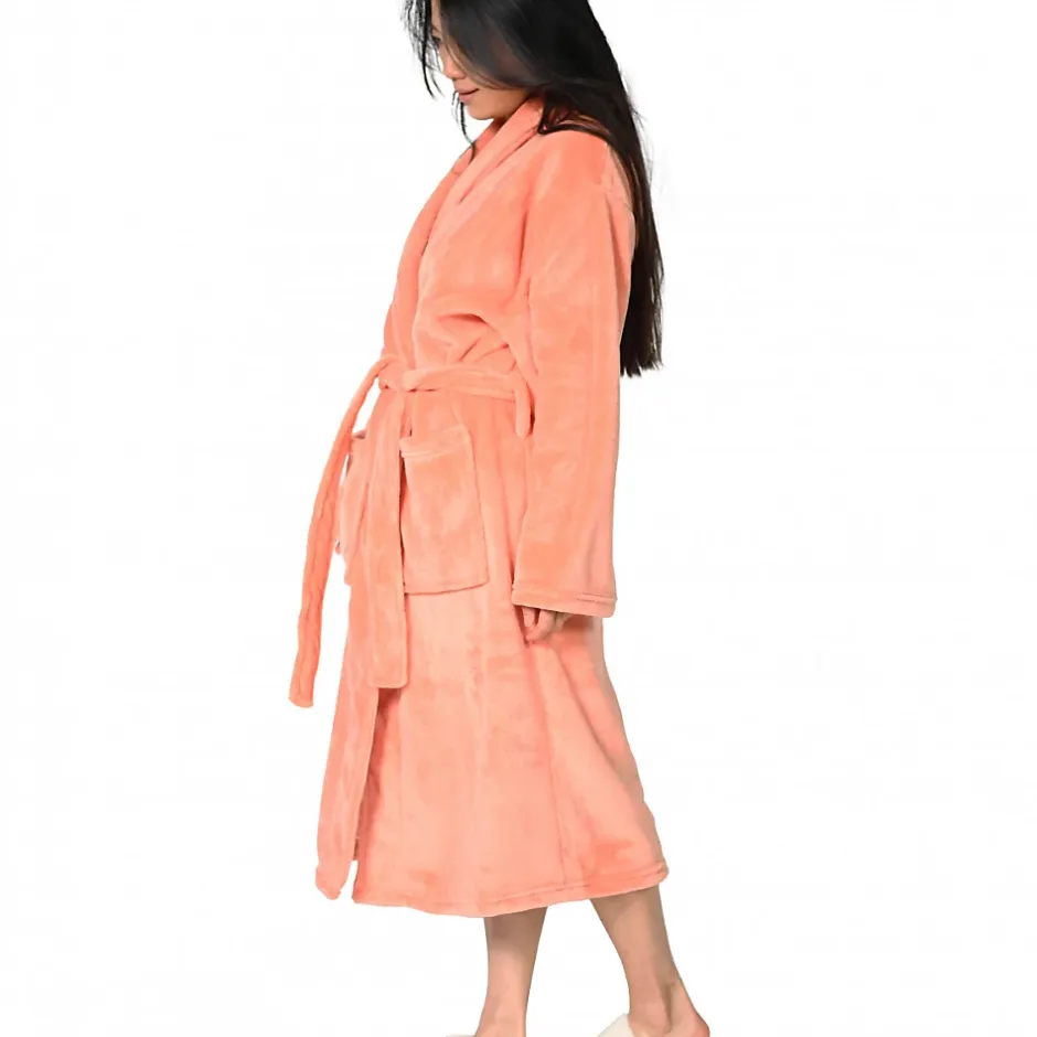 Sensei Maison Peignoir polaire mixte chaud & doux Rose Thé M KOMO* Peignoir De Bain