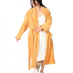 Sensei Maison Peignoir polaire mixte chaud & doux Caramel M KOMO