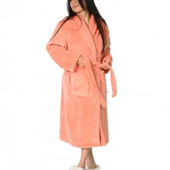 Sensei Maison Peignoir polaire mixte chaud & doux Rose Thé L KOMO