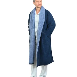 Sensei Maison Peignoir polaire mixte côtelé ultra chaud Denim L NOTTING HILL